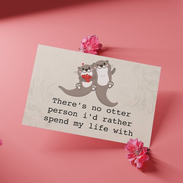 Cartão De Festividades "Não Existe Outra Pessoa Como a Lontra" Aniversári (Criador carregado)