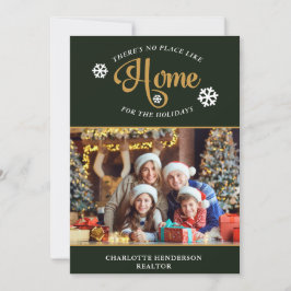 Cartão De Festividades Não há lugar como Natal em casa