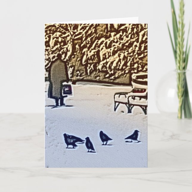 Cartão De Festividades não os deixe sozinhos (Frente)