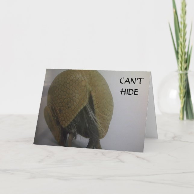 CARTÃO DE FESTIVIDADES NÃO POSSO ESCONDER QUE VOCÊ SAIU AGRADECIMENTO (Frente)