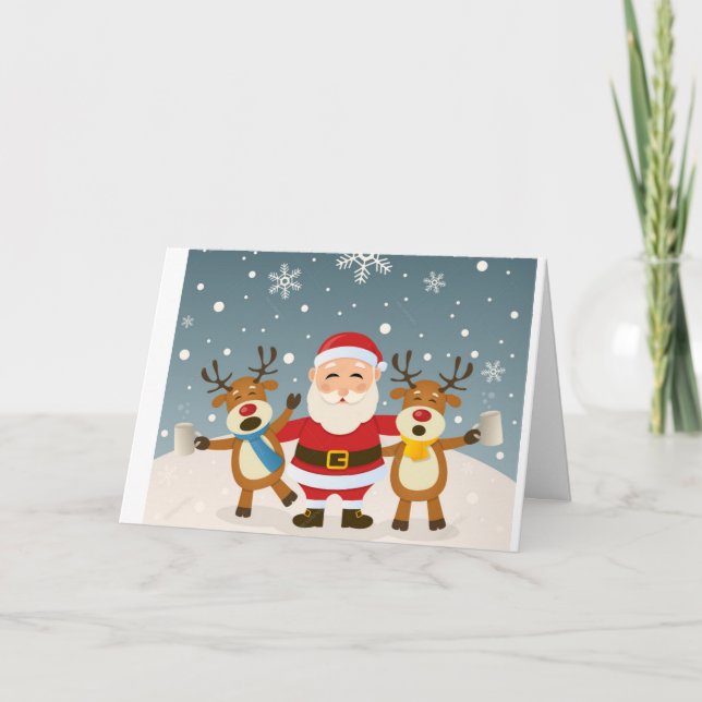 CARTÃO DE FESTIVIDADES NÃO POSSO ESPERAR POR "CELEBRAR" O NATAL COM "VOCÊ (Frente)