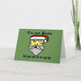 Cartão De Festividades Não sou Papai noel...