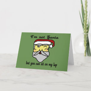 Cartão De Festividades Não sou Papai noel...