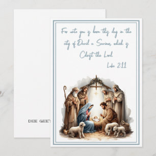 Cartão De Festividades Nascer em Belém - Uma Luz para o Mundo