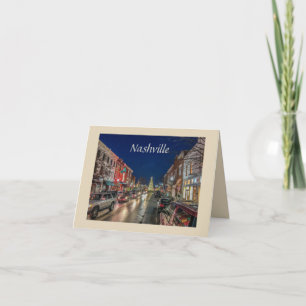 Cartão De Festividades Nashville Nights