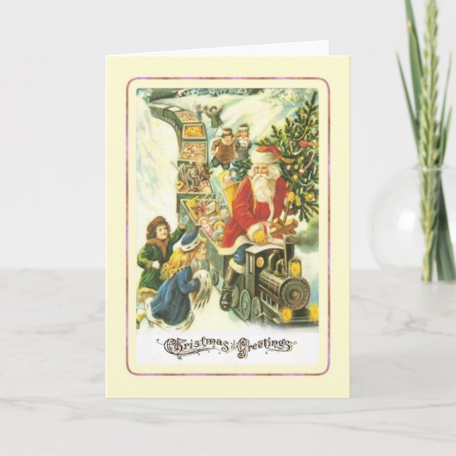 Cartão De Festividades Natais vintages (Frente)