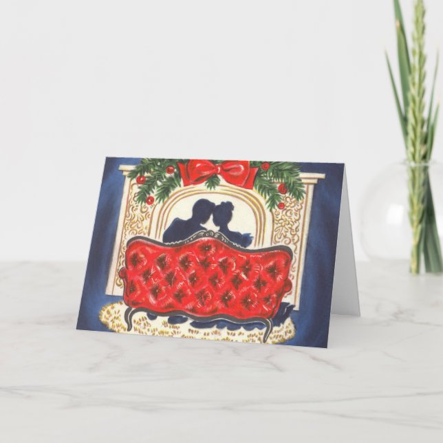 Cartão De Festividades Natais vintages (Frente)