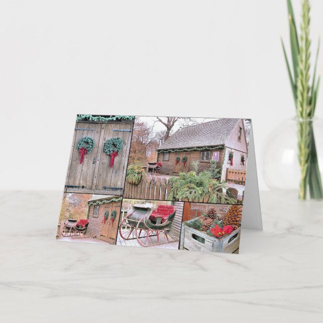 Cartão De Festividades Natais vintages (Frente)