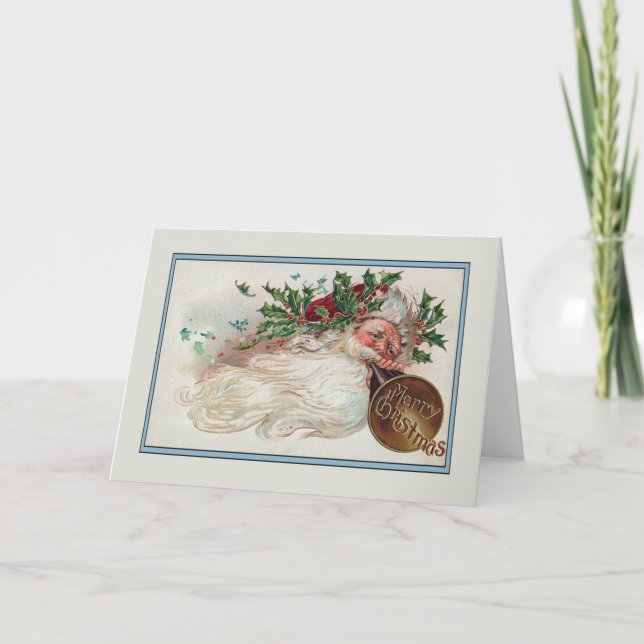 Cartão De Festividades Natais vintages (Frente)