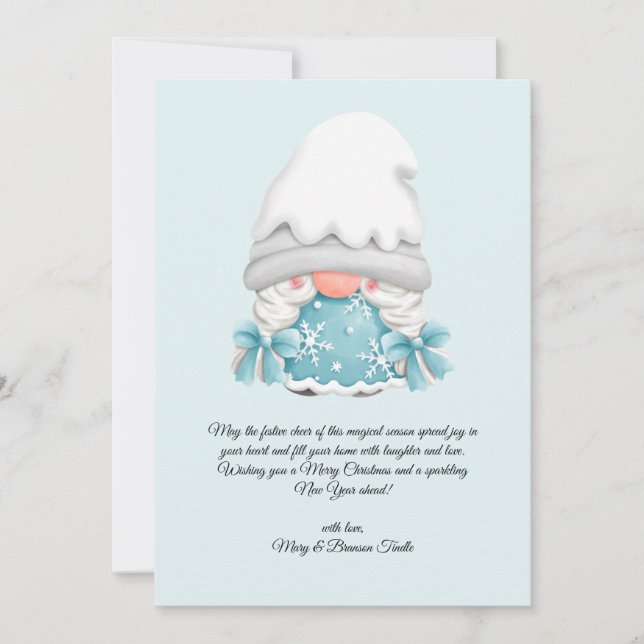 Cartão De Festividades Natais vintages de Aquarela (Frente)