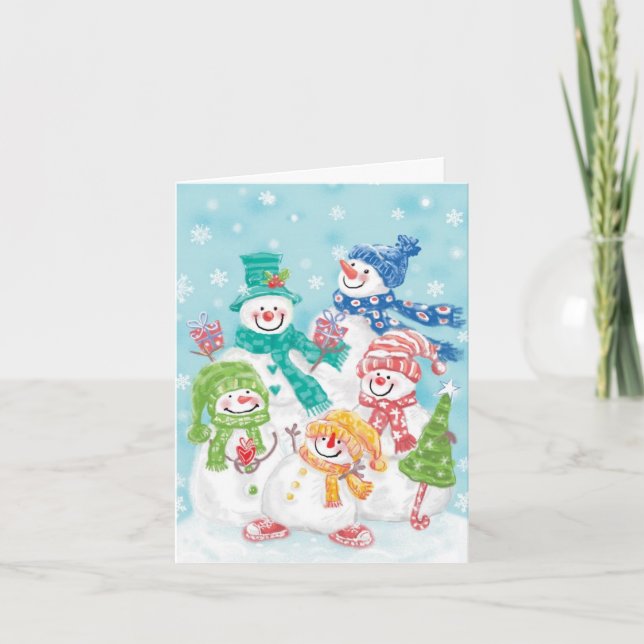 Cartão De Festividades Natais vintages Obrigado (Frente)