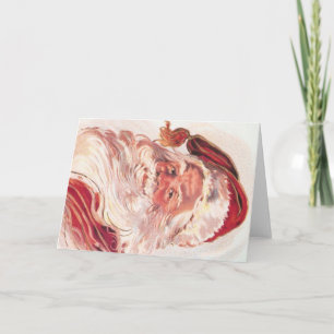 Cartão De Festividades Natais vintages Santa Claus