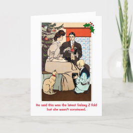 Cartão De Festividades Natais vintages Smartphone Retro Engraçados