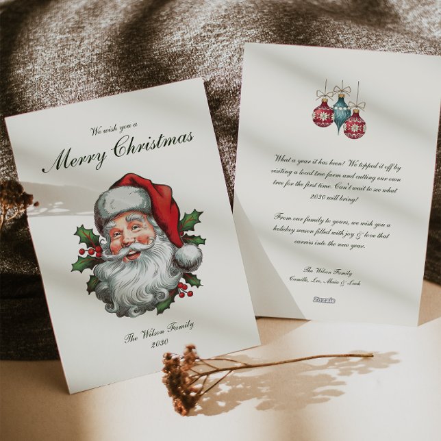 Cartão De Festividades Natais vintages tradicionais (Criador carregado)