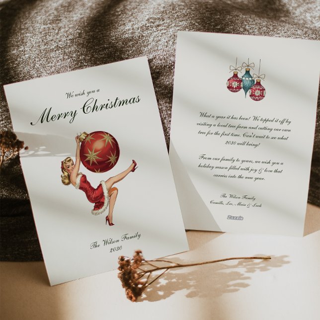 Cartão De Festividades Natais vintages tradicionais (Criador carregado)