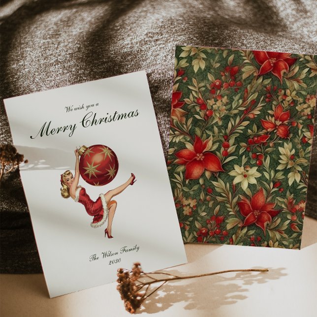 Cartão De Festividades Natais vintages tradicionais (Criador carregado)