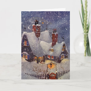 Cartão De Festividades Natais vintages, Workshop sobre o Polo Norte do Pa