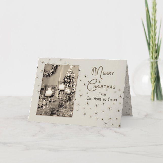 Cartão De Festividades NATAL - A nossa casa no seu - BONITO ÚNICO (Frente)