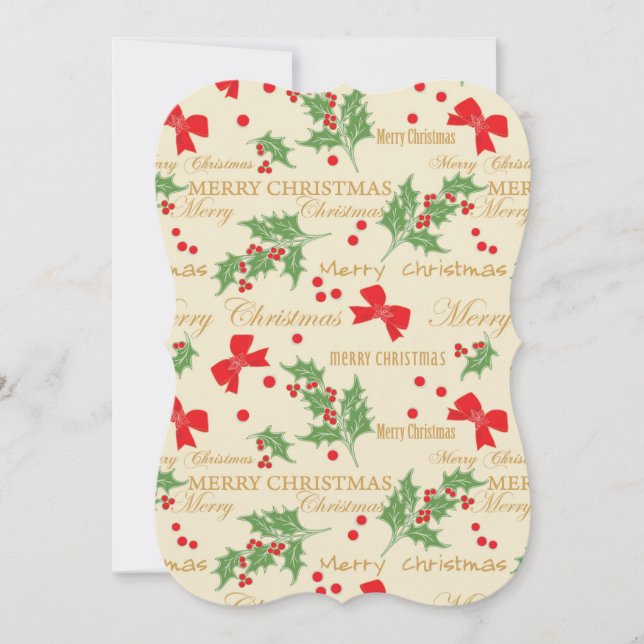 Cartão De Festividades natal alegre (Frente)