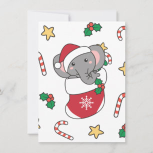Cartão De Festividades Natal - Animais de inverno da neve clássicos