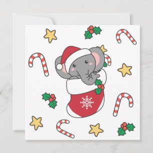 Cartão De Festividades Natal - Animais de inverno da neve clássicos