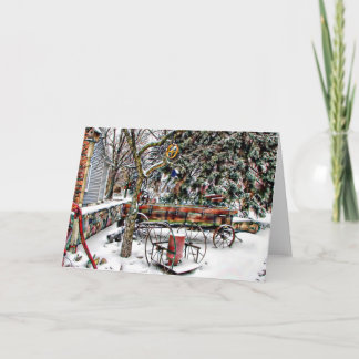 Cartão De Festividades Natal antigo