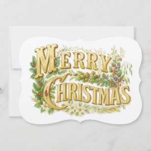 Cartão De Festividades Natal Antigo Vitoriano Cor Alegre Natal Retro Vint