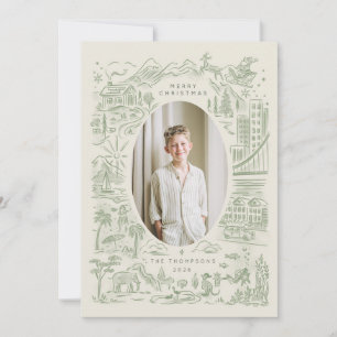 Cartão De Festividades natal ao redor do mundo   viajante das festas