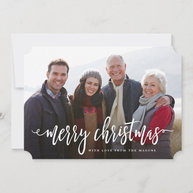 Cartão De Festividades Natal baseado num guião (Frente)