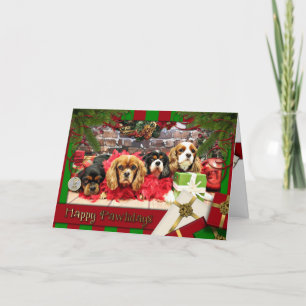 Cartão De Festividades Natal - Cavaleiro - Ervilha doce, Lily, Rosa