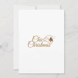 Cartão De Festividades Natal Chic: Design de Chapéu de Papai Noel Minimal