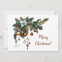 Cartão De Festividades Natal clássico