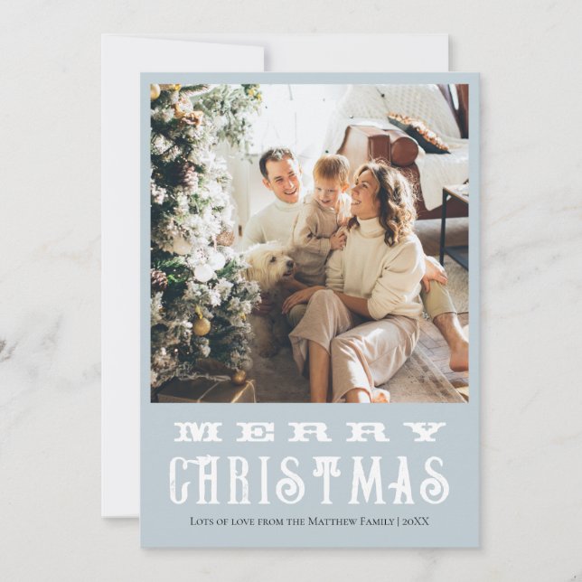 Cartão De Festividades Natal clássico dos animais de inverno da família a (Frente)