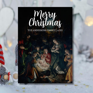 Cartão De Festividades Natal clássico Natividade De Vos