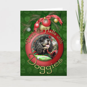 Cartão De Festividades Natal - cocker spaniel - Marshall