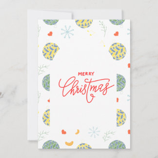 Cartão De Festividades Natal com Estilo Minimalista