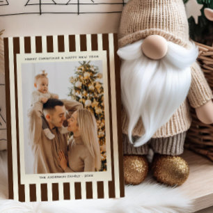 Cartão De Festividades Natal com Foto Customizada da Faixa Impressa/Downl