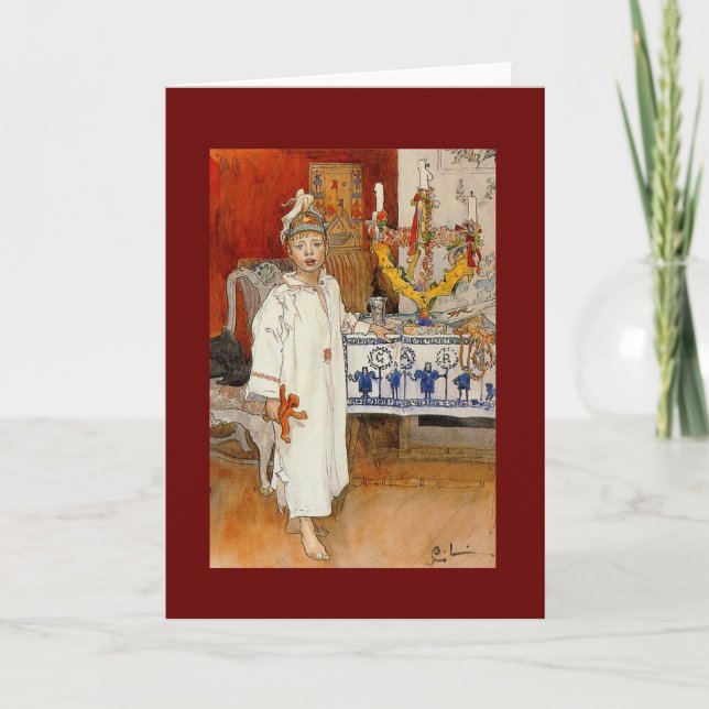 Cartão De Festividades Natal com Ulf 1894 (Frente)