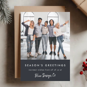 Cartão De Festividades Natal comercial   Foto da Equipe de Na moda modern