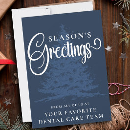 Cartão De Festividades Natal comercial personalizado da empresa