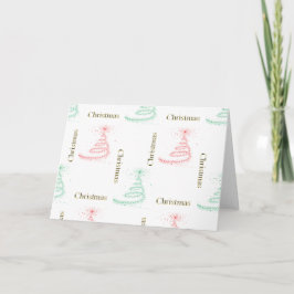 Cartão De Festividades Natal Contemporâneo