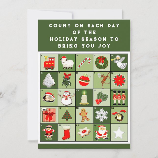 Cartão De Festividades Natal criativo (Frente)