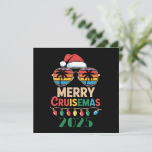 Cartão De Festividades Natal Crucero Alegre 2025 Personalizado Crucero de