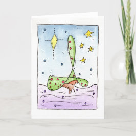 Cartão De Festividades "Natal da árvore extravagante"