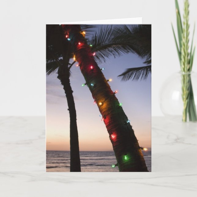 Cartão De Festividades Natal da Califórnia (Frente)