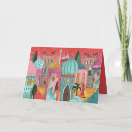 Cartão De Festividades Natal da cidade oriental