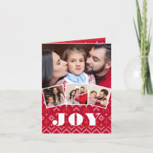 Natal da Colagem de Fotos de Joy Fairisle Nórdica