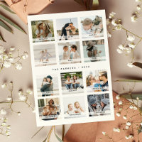 Natal da Colagem de Fotos do Calendário Moderno