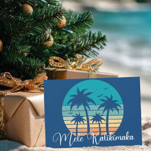 Cartão De Festividades Natal da Companhia Sunset de Praia de Mele Kalikim