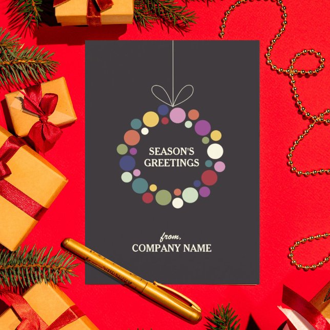 Cartão De Festividades Natal da Corporação de Feriado Moderno (Criador carregado)